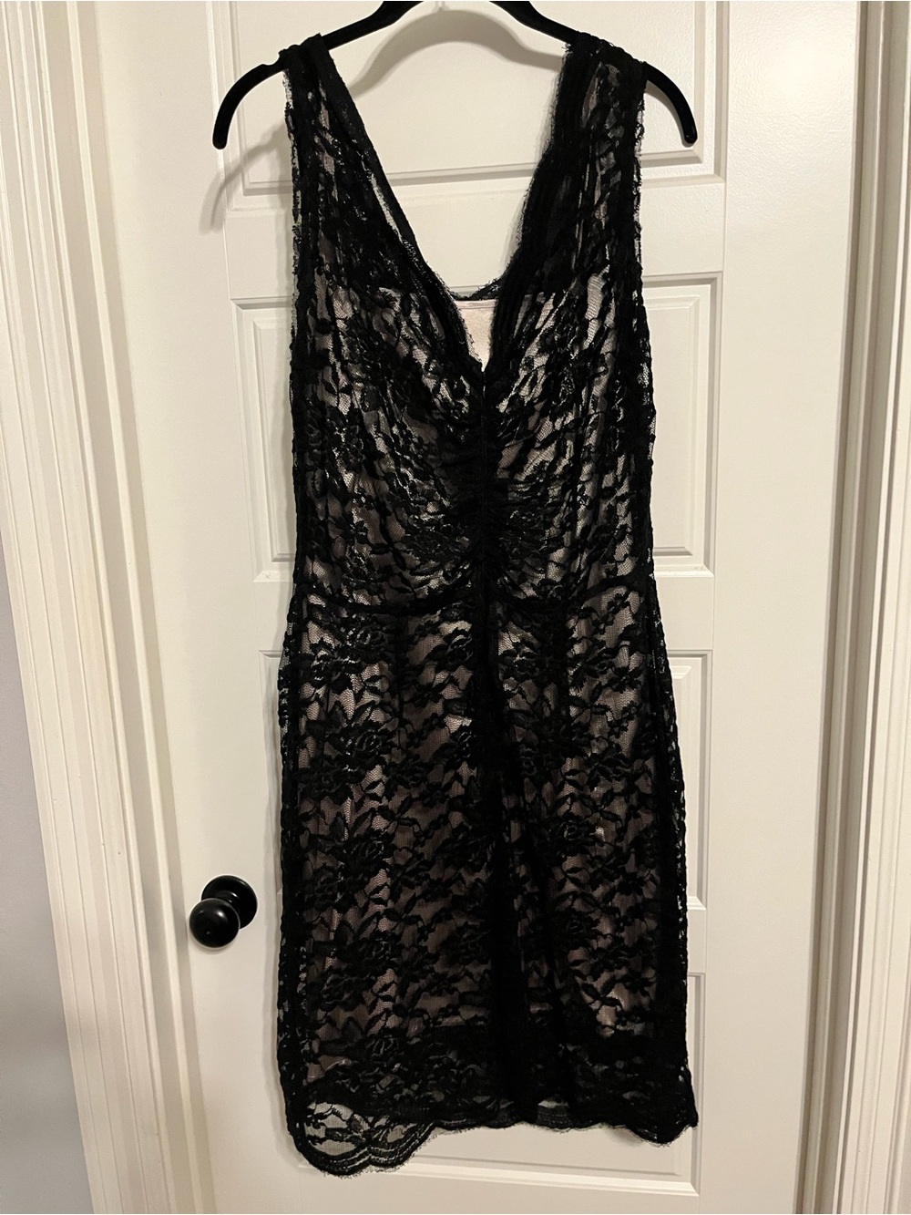 Black Lace lined Dress
